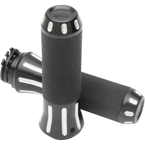 Drag Specialties Grips - Custom - Black Cut