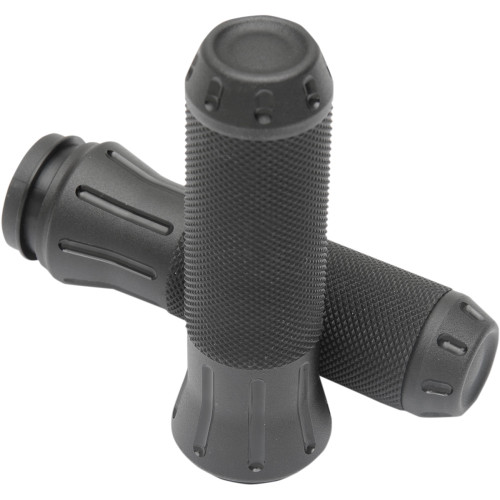 Drag Specialties Grips - Custom - Shot-Peened - Tbw - Black
