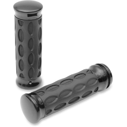 DRAG SPECIALTIES 0630-0774 Drag Specialties Grips - Hotop - Black/Rubber