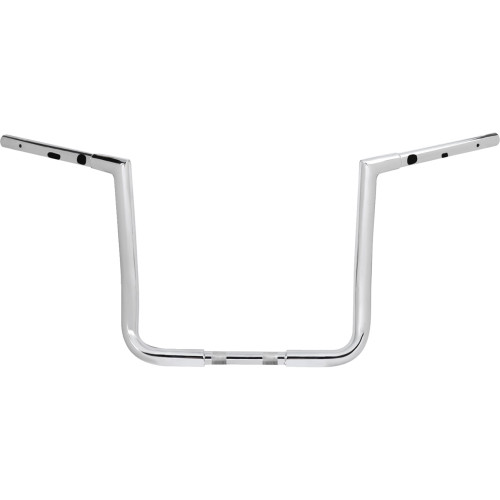 Handlebar - Pre-Wired - Twin Peaks - 1-1/4" X 14" - Chrome La-7367-14W Handlebar - Pre-Wired - Twin Peaks - 1-1/4" X 14" - Chrome La-7367-14W