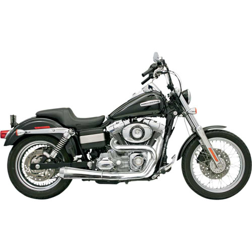 BASSANI XHAUST 1D5250 Bassani Xhaust Road Rage 2:1 Exhaust - Chrome - Fxd 1D5250