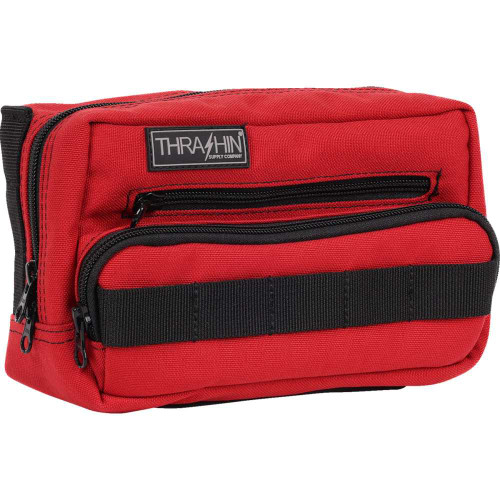 THRASHIN SUPPLY CO. THB0017 Handlebar Bag Plus - Red Thb-0017