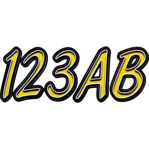 HARDLINE LYBKG400 Hardline Sticker Kit 400 - Lime/Black Lybkg400