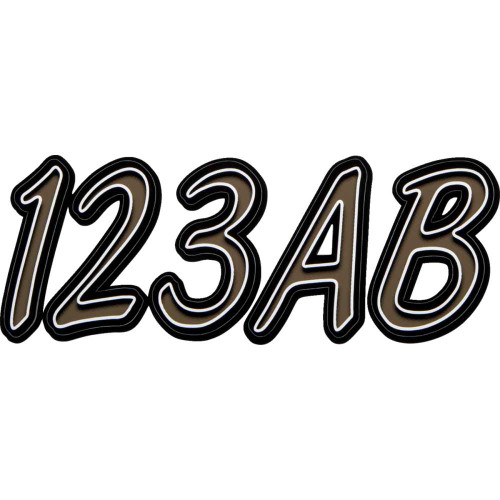 HARDLINE TIBKG400 Hardline Sticker Kit 400 - Tigy/Black Tibkg400