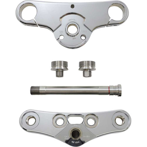 HAWG HALTERS 49WGCR3ST18 Hawg Halters Triple Tree - 49 Mm - Chrome 49Wgcr3-St18