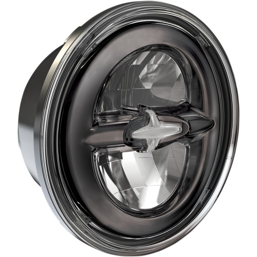 Drag Specialties Headlamp - Reflector Style - 5-3/4" - Led - Dark Chrome