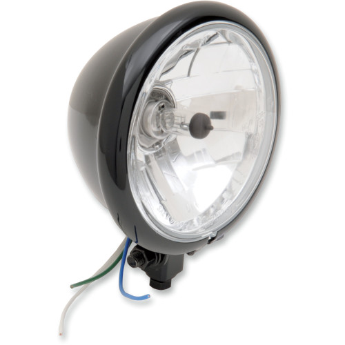 Drag Specialties Bottom Mount Springer Headlight - 5-3/4" - Black
