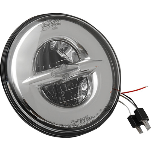 Drag Specialties 7" Reflector-Style Headlight - Chrome