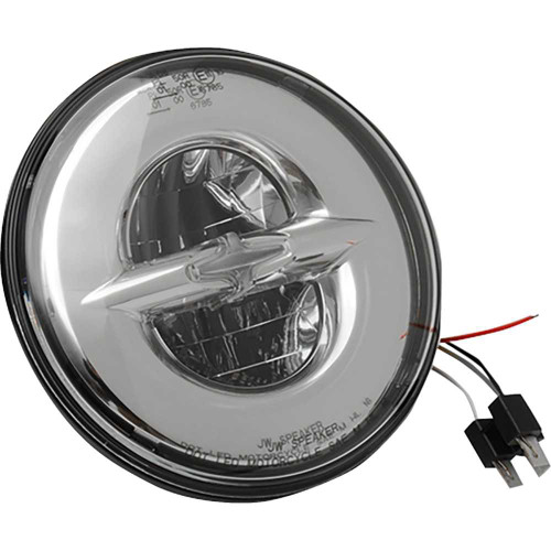 DRAG SPECIALTIES 2001-1542 Drag Specialties 7" Reflector-Style Headlight - Chrome