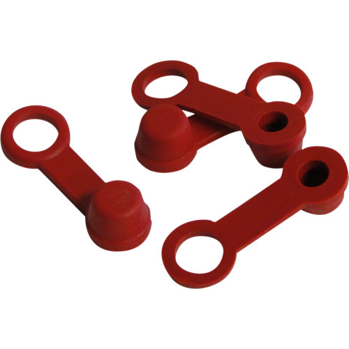 Helix Brake Bleeder Caps - Red - 4-Pack 202-2001