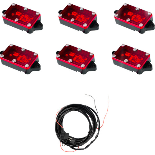 Heretic Rock Light - Red - 6 Pack 70025 Heretic Rock Light - Red - 6 Pack 70025