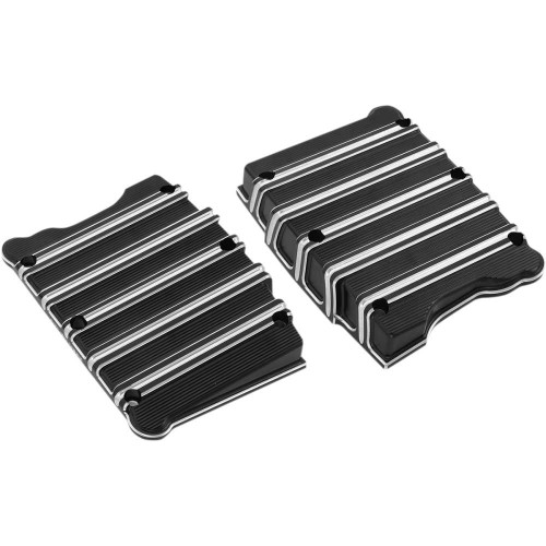ARLEN NESS 18253 Arlen Ness Rocker Box Covers - 10 Gauge - Black 18-253