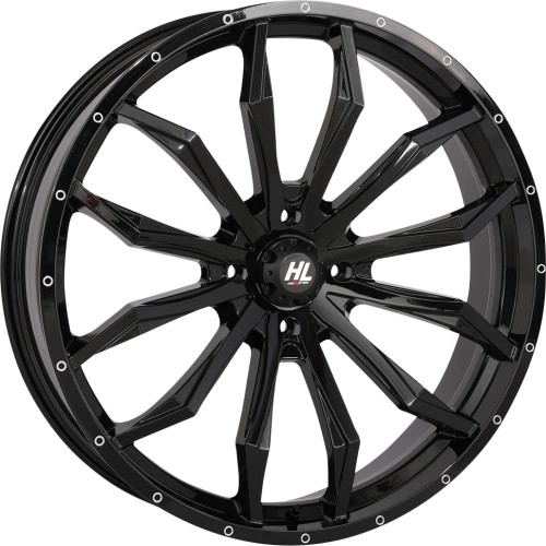 HIGH LIFTER 24HL211237 High Lifter Wheel - Hl21 - Front/Rear - Gloss Black - 24X7 - 4/137 - 4+3 (+10 Mm) 24Hl21-1237