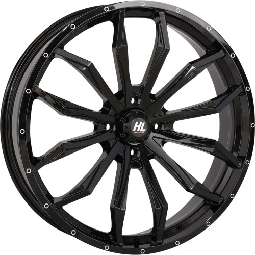 High Lifter Wheel - Hl21 - Front/Rear - Gloss Black - 24X7 - 5/4.5 - 4+3 (+10 Mm) 24Hl21-1245