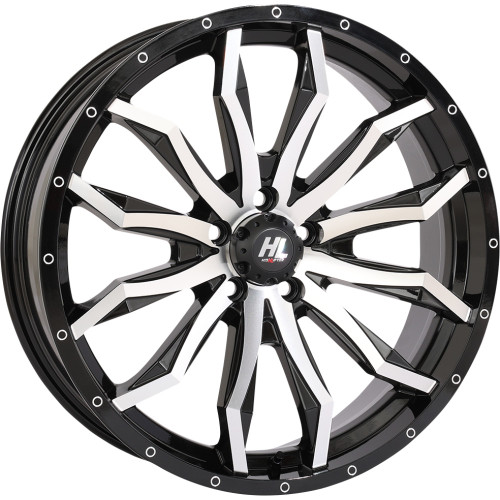 High Lifter Wheel - Hl21 - Front/Rear - Gloss Black W/Machined - 20X7 - 4/156 - 4+3 (+10 Mm) 20Hl21-1156