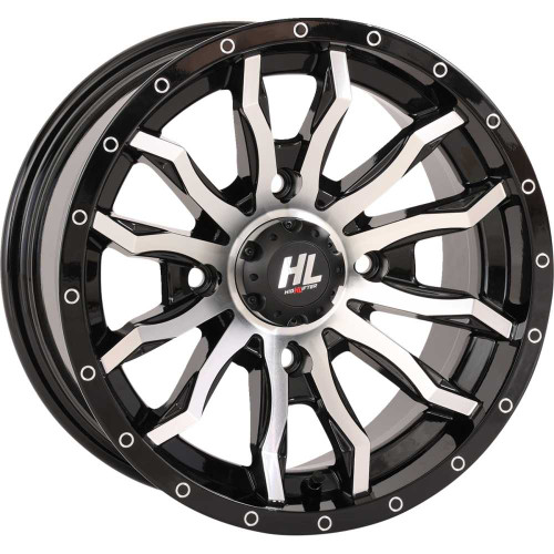 HIGH LIFTER 22HL211137 High Lifter Wheel - Hl21 - Front/Rear - Gloss Black W/Machined - 22X7 - 4/137 - 4+3 (+10 Mm) 22Hl21-1137