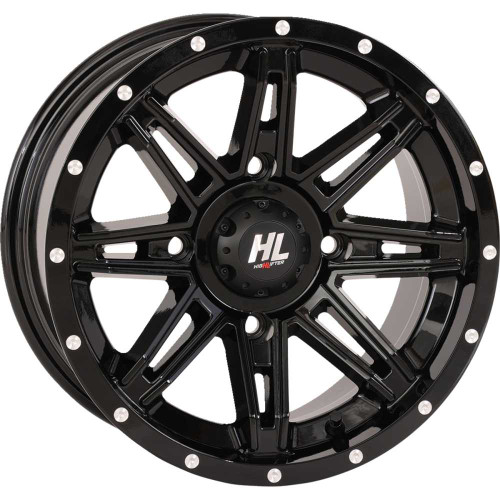 HIGH LIFTER 14HL221237 High Lifter Wheel - Hl22 - Front/Rear - Gloss Black - 14X7 - 4/137 - 4+3 (+10 Mm) 14Hl22-1237