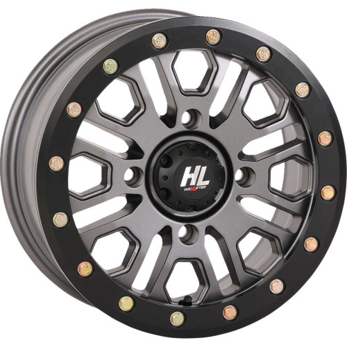 HIGH LIFTER 14HL231556 High Lifter Wheel - Hl23 Beadlock - Front/Rear - Gun Metal Gray - 14X7 - 4/156 - 5+2 (+38 Mm) 14Hl23-1556