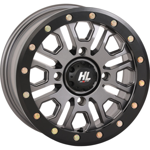 High Lifter Wheel - Hl23 Beadlock - Front/Rear - Gun Metal Gray - 15X7 - 4/137 - 5+2 (+38 Mm) 15Hl23-1537