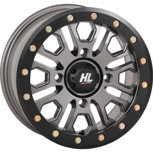 HIGH LIFTER 15HL231537 High Lifter Wheel - Hl23 Beadlock - Front/Rear - Gun Metal Gray - 15X7 - 4/137 - 5+2 (+38 Mm) 15Hl23-1537