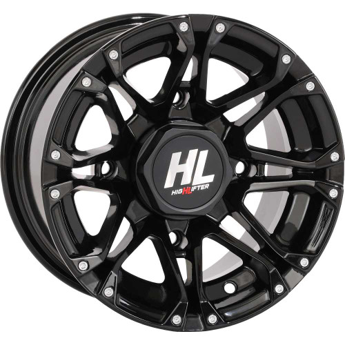 HIGH LIFTER 12HL031210 High Lifter Wheel - Hl3 - Front/Rear - Gloss Black - 12X7 - 4/110 - 4+3 (+10 Mm) 12Hl03-1210