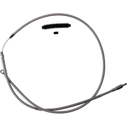 BARNETT 10230100676 High-Efficiency Stainless Steel Clutch Cable For Harley-Davidson - +6" 102-30-10067-6
