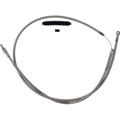 BARNETT 10230100678 High-Efficiency Stainless Steel Clutch Cable For Harley-Davidson - +8" 102-30-10067-8