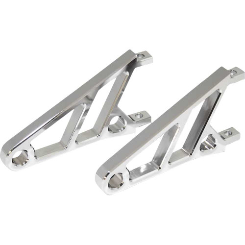 HIGHSIDER 220821 Highsider Headlight Bracket - Short - Chrome 220-821
