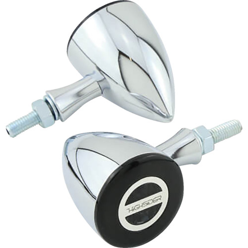 Highsider Run/Turn Signal - Bullet - Chrome 204-349