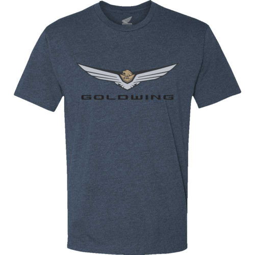 HONDA APPAREL NP21SM3021L Honda Apparel Goldwing Cruiser T-Shirt - Navy - Large Np21S-M3021-L