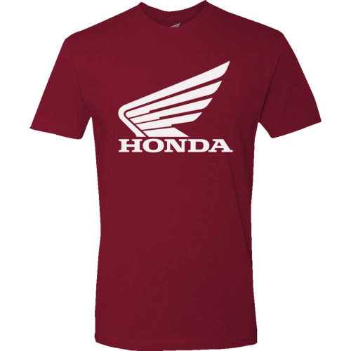 HONDA APPAREL NP21SM3018S Honda Apparel Honda Wing T-Shirt - Maroon - Small Np21S-M3018-S