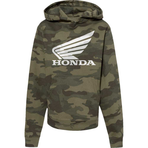HONDA APPAREL NP21SY3036M Honda Apparel Youth Honda Hoodie - Camo - Medium Np21S-Y3036-M