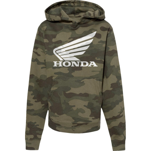 Honda Apparel Youth Honda Hoodie - Camo - Small Np21S-Y3036-S Honda Apparel Youth Honda Hoodie - Camo - Small Np21S-Y3036-S
