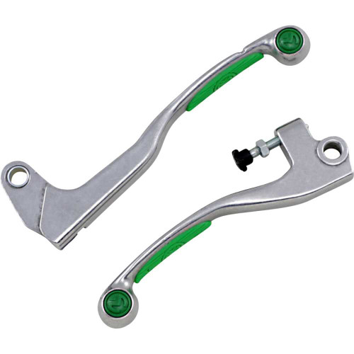 MOOSE RACING 1SGWE49 Moose Racing Lever Set - Competition - Green 1Sgwe49