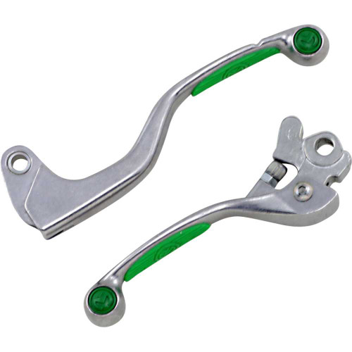 MOOSE RACING 1SGWF39 Moose Racing Lever Set - Competition - Green 1Sgwf39