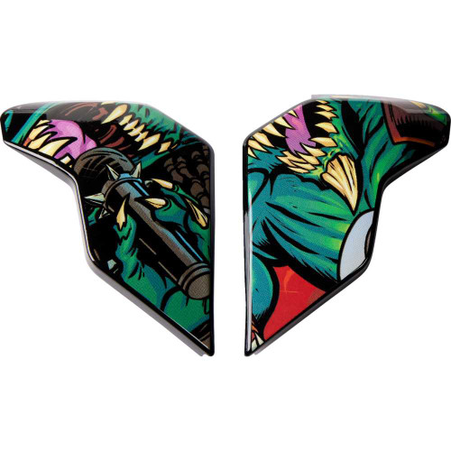 ICON 0133-1498 Icon Airflite Side Plates - Blegh - Red