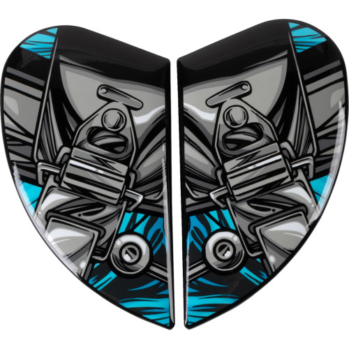 Icon Airframe Pro Side Plates - Outbreak - Blue