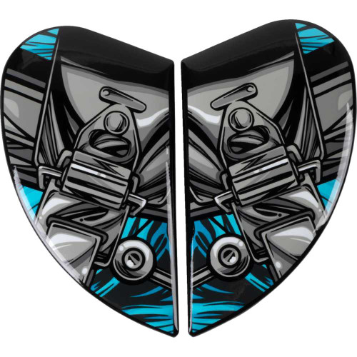 ICON 0133-1407 Icon Airframe Pro Side Plates - Outbreak - Blue