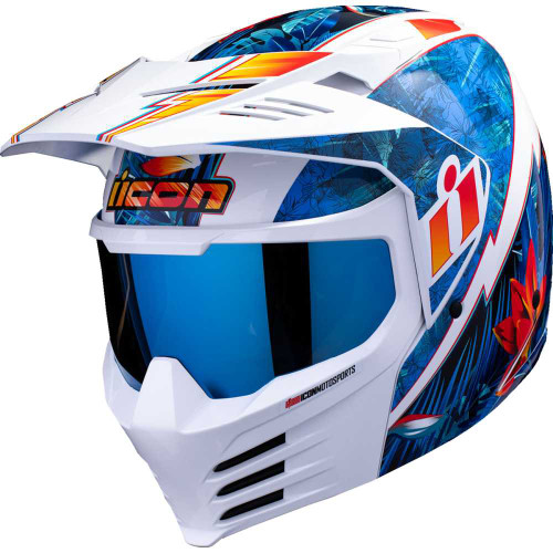ICON 0104-3266 Icon Elsinore Helmet - Kaonohi - Blue - Medium
