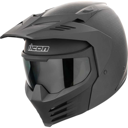 ICON 0104-3300 Icon Elsinore Helmet - Monotype - Black - Small
