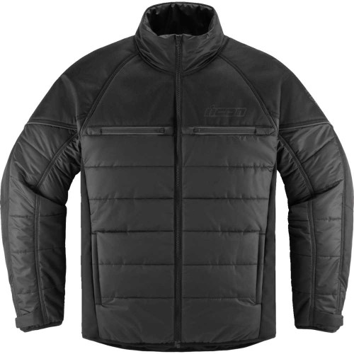 ICON 2820-6195 Icon Ghost Puffer Jacket - Black/Charcoal - 3Xl