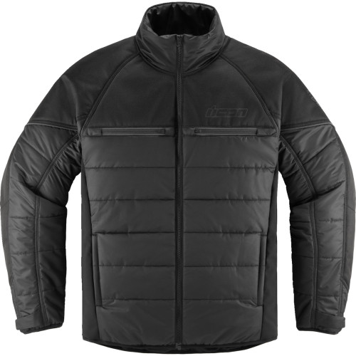 Icon Ghost Puffer Jacket - Black/Charcoal - Large