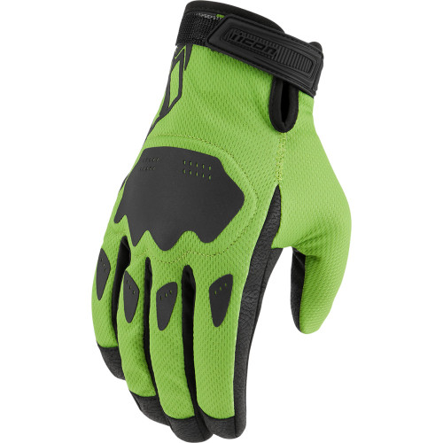 Icon Hooligan Ce Gloves - Green - Medium