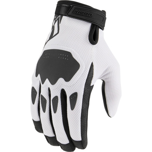 Icon Hooligan Ce Gloves - White - Large