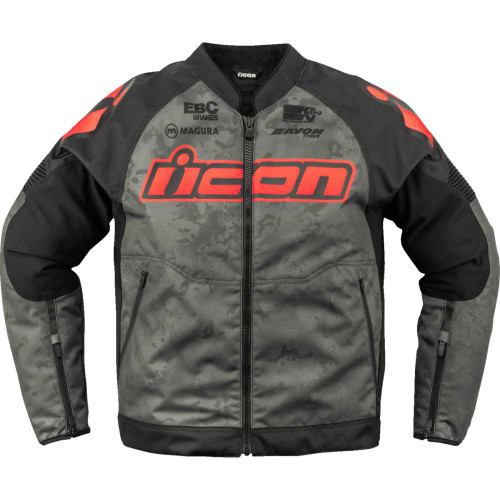 ICON 2820-6716 Icon Overlord3 Magnacross Jacket - Gray - 2Xl
