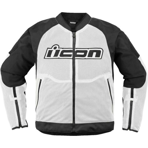 ICON 2820-6738 Icon Overlord3 Mesh Jacket - White - Large