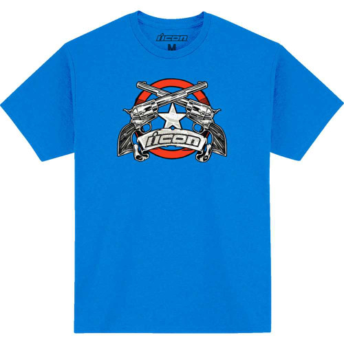ICON 3030-23490 Icon Tejas Libre T-Shirt - Royal Blue - Small
