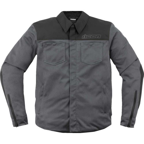 ICON 2820-6227 Icon Upstate Mesh Ce Jacket - Gray - 2Xl