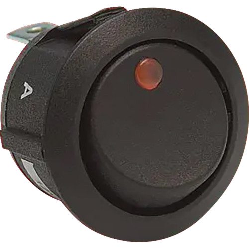 Illuminated Switch - Amber - Round 16-28