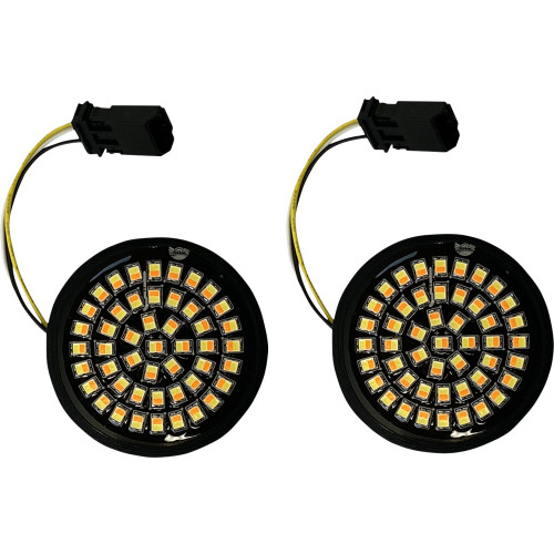 Custom Dynamics Led Turn Signal Insert - Amber/White - Cvo Gen-4-Aw-Jae Custom Dynamics Led Turn Signal Insert - Amber/White - Cvo Gen-4-Aw-Jae
